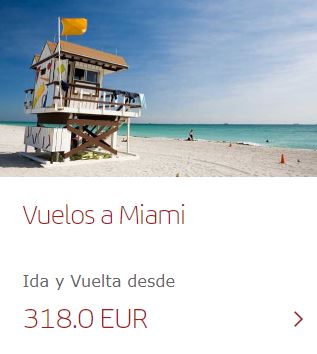 Iberia codigo promocional Miami